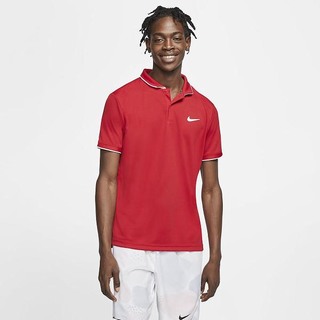 Polo Nike NikeCourt Dri-FIT Tennis Barbati Rosii Albi | RKWH-07231